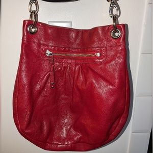 Roots, Canada Red leather handbag